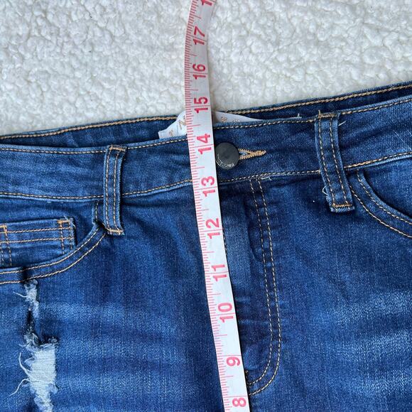 Tinseltown Distressed Denim Skirt 5 - Picture 8 of 8